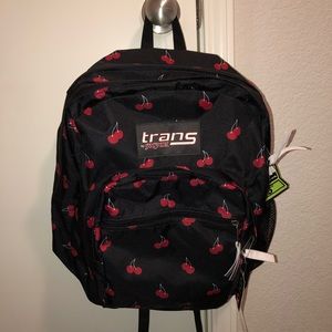Jansport Black with Cherries Backpack!